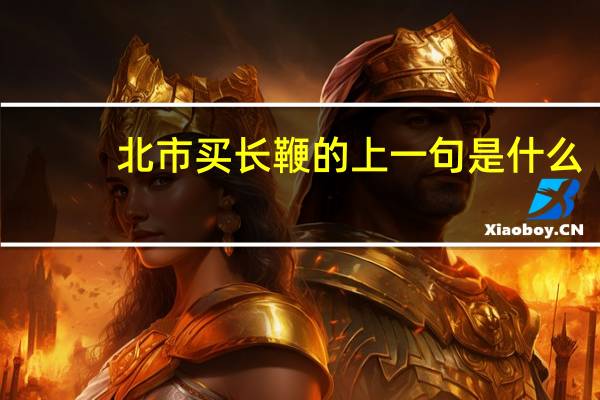 北市买长鞭的上一句是什么
