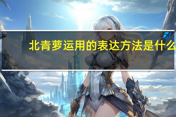 北青萝运用的表达方法是什么