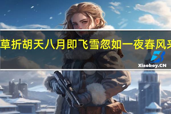 北风卷地白草折胡天八月即飞雪忽如一夜春风来千树万树梨花开（北风卷地白草折胡天八月即飞雪）