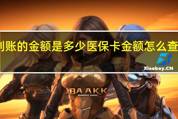 医保卡每月到账的金额是多少医保卡金额怎么查询有以下几个方法
