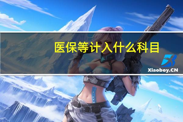 医保等计入什么科目