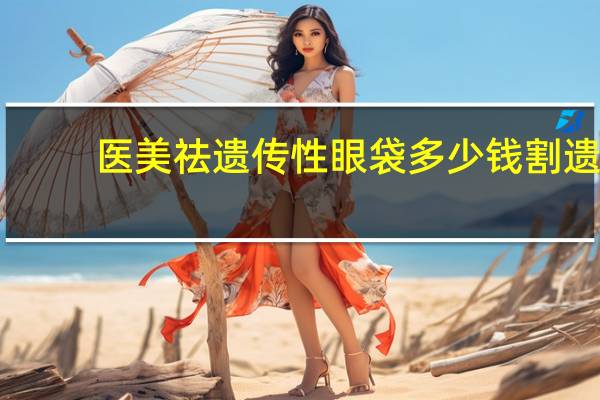 医美祛遗传性眼袋多少钱 割遗传性眼袋的风险有多大