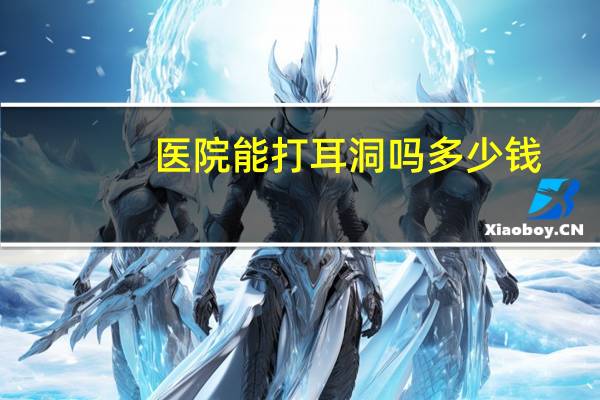 医院能打耳洞吗多少钱，保定二五二美容科打耳洞多少钱，知道的回
