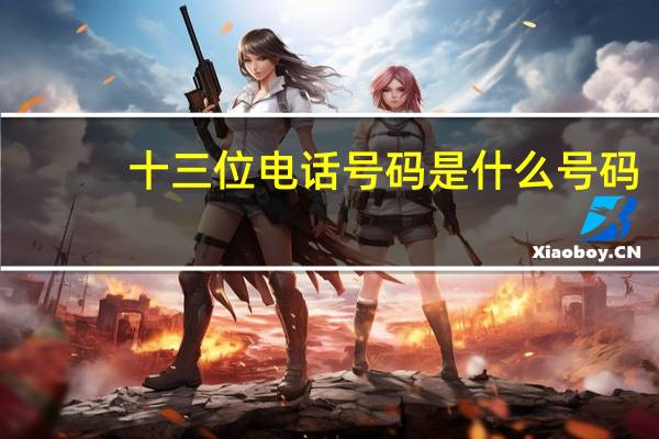 十三位电话号码是什么号码（118114是什么号码）
