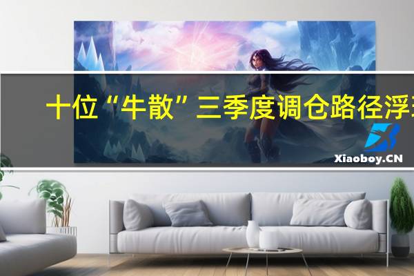 十位“牛散”三季度调仓路径浮现