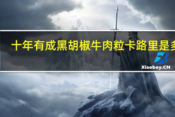 十年有成 黑胡椒牛肉粒卡路里是多少