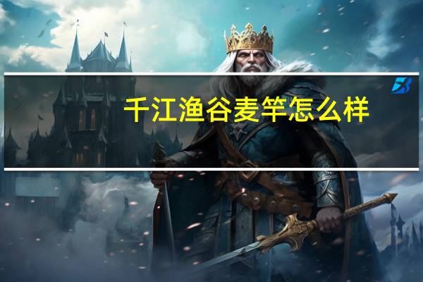千江渔谷麦竿怎么样