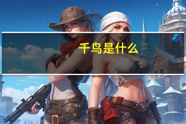 千鸟是什么