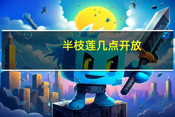 半枝莲几点开放
