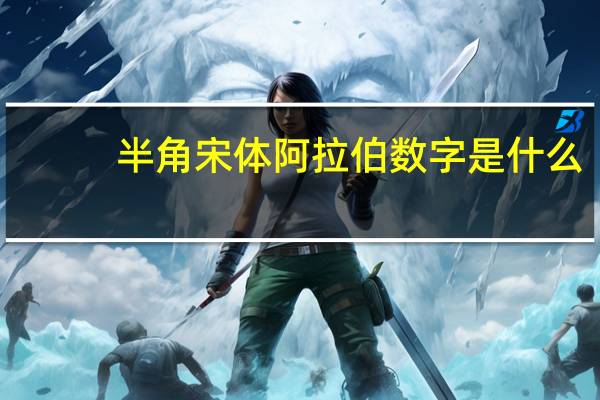 半角宋体阿拉伯数字是什么（半角宋体阿拉伯数字怎么设置）