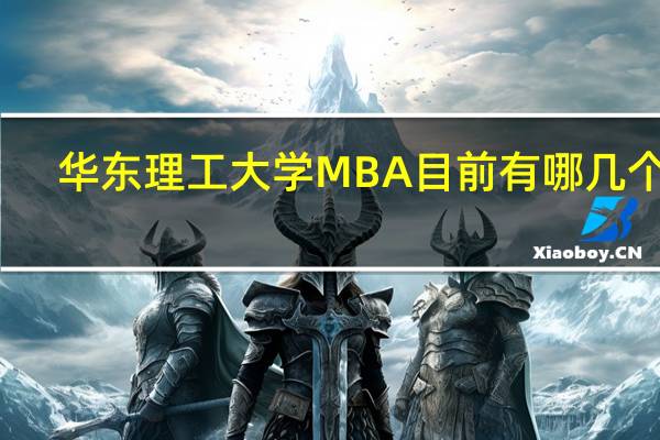 华东理工大学MBA目前有哪几个班