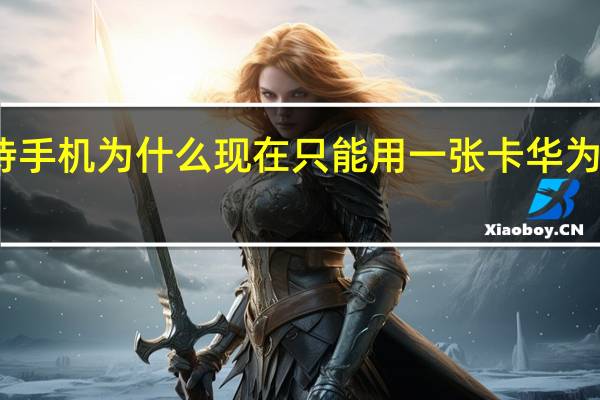 华为双卡双待手机为什么现在只能用一张卡 华为双卡双待智能手机