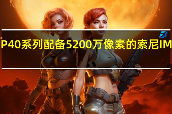 华为可能会为P40系列配备5200万像素的索尼IMX700摄像头传感器