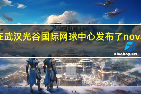 华为在武汉光谷国际网球中心发布了nova 5系列新机