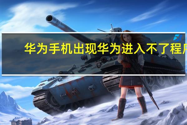 华为手机出现华为进入不了程序（华为手机只能打出不能打进）