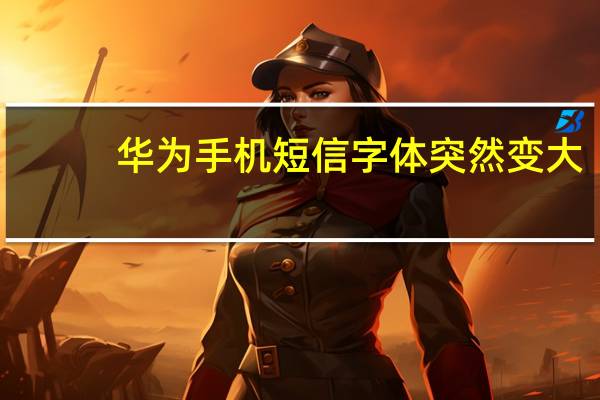 华为手机短信字体突然变大（华为手机短信通知栏不显示）
