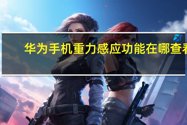 华为手机重力感应功能在哪查看-华为手机重力感应功能查看方法
