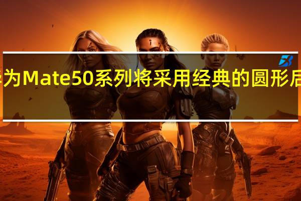华为Mate50系列将采用经典的圆形后摄模组