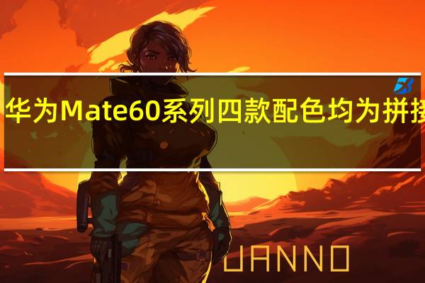 华为Mate60系列四款配色均为拼接工艺