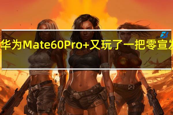 华为Mate60Pro+又玩了一把零宣发上架