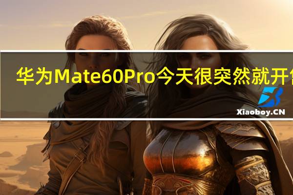 华为Mate60Pro今天很突然就开售了