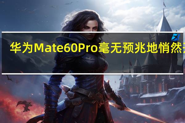 华为Mate60Pro毫无预兆地悄然开售