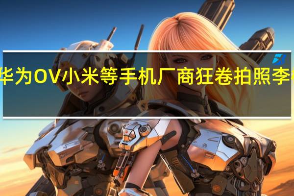 华为OV小米等手机厂商狂卷拍照 李楠吐槽：典型的差生文具多