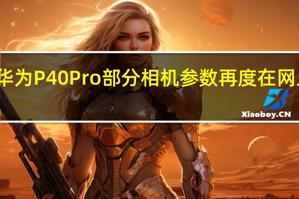 华为P40Pro部分相机参数再度在网上曝光
