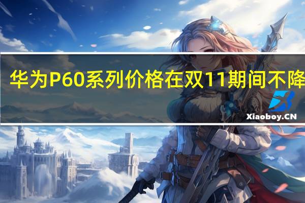 华为P60系列价格在双11期间不降反涨