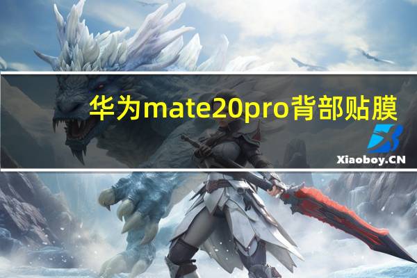 华为mate20pro 背部贴膜（华为mate20pro不贴膜行吗）