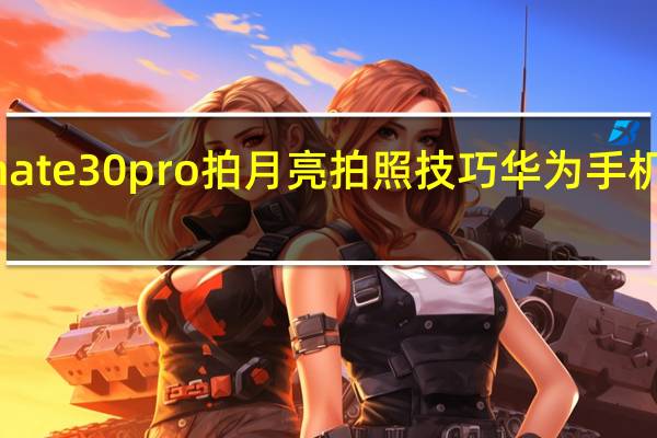 华为mate30pro拍月亮拍照技巧 华为手机拍月亮技巧