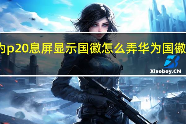 华为p20息屏显示国徽怎么弄 华为国徽熄屏壁纸