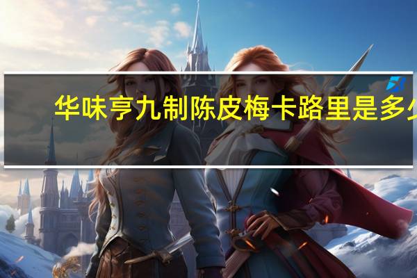 华味亨 九制陈皮梅卡路里是多少