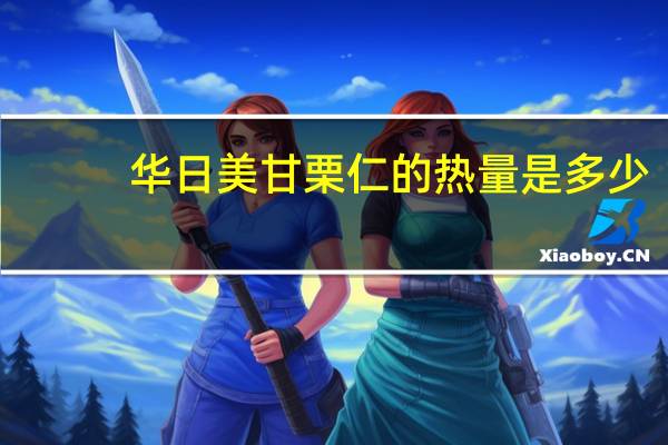 华日美 甘栗仁的热量是多少