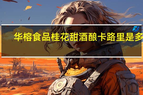 华榕食品桂花甜酒酿卡路里是多少
