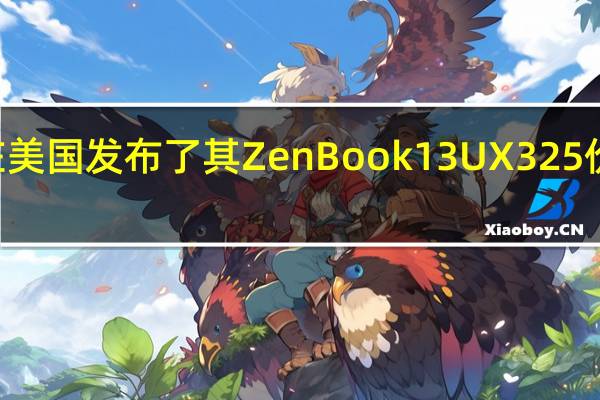 华硕最近在美国发布了其ZenBook 13 UX325 价格约为799美元