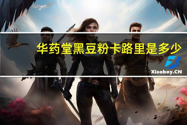 华药堂 黑豆粉卡路里是多少