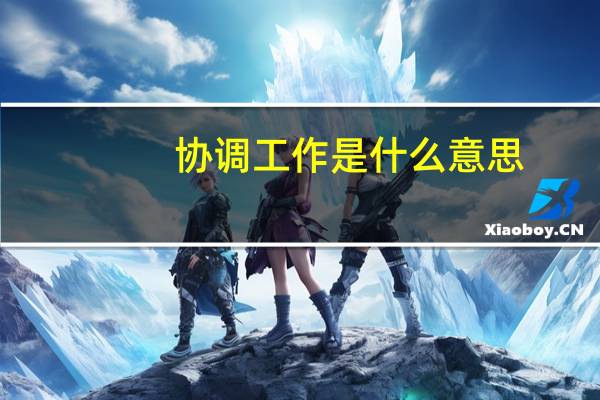 协调工作是什么意思（协调工作）