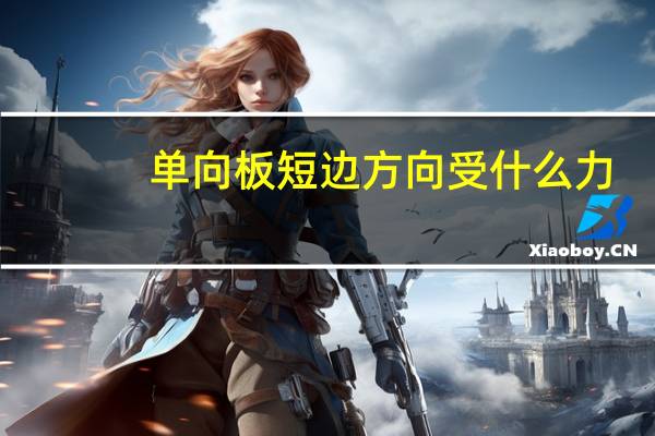 单向板短边方向受什么力