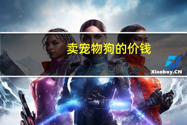 卖宠物狗的价钱