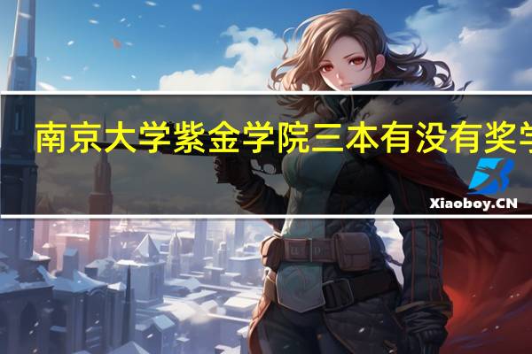 南京大学紫金学院三本有没有奖学金，具