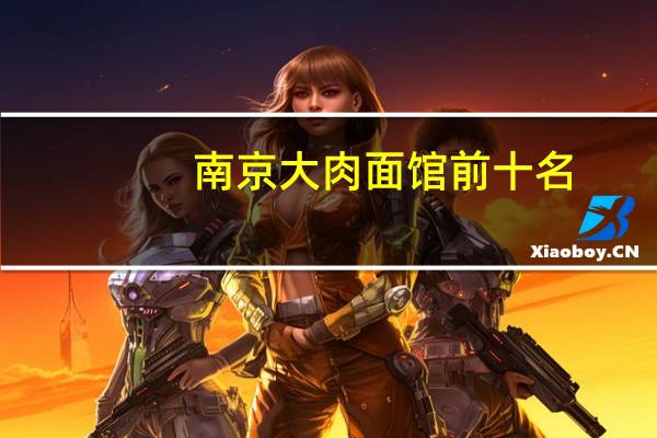 南京大肉面馆前十名