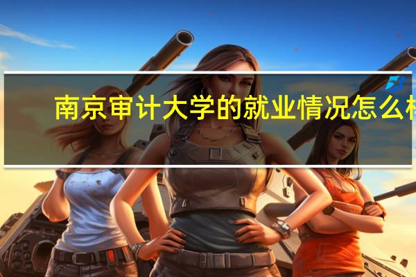 南京审计大学的就业情况怎么样