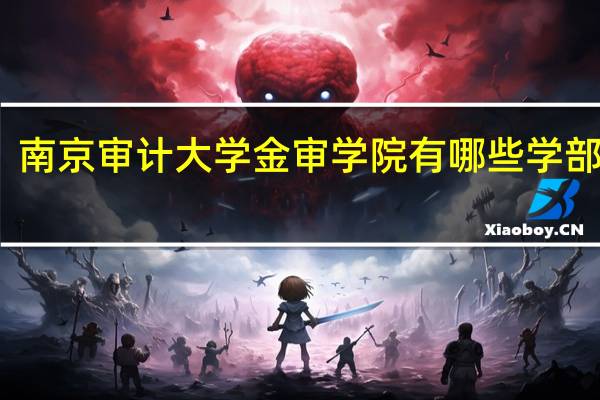 南京审计大学金审学院有哪些学部学院