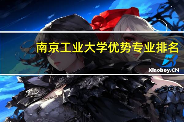 南京工业大学优势专业排名