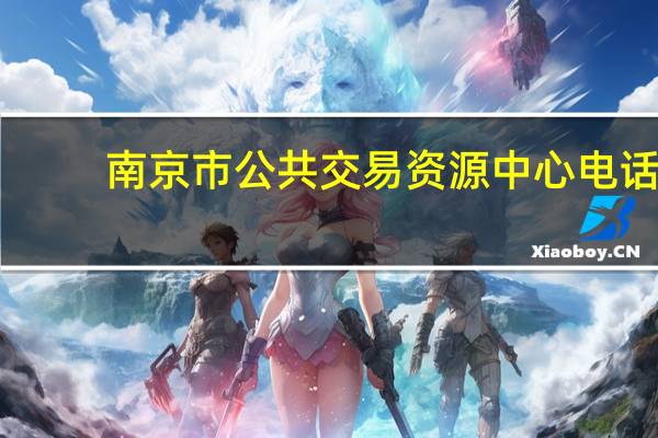 南京市公共交易资源中心电话（南京市公共交易资源中心）