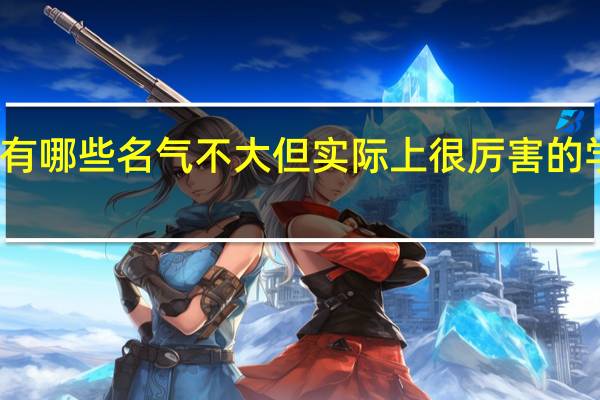 南京有哪些名气不大但实际上很厉害的学校或专业