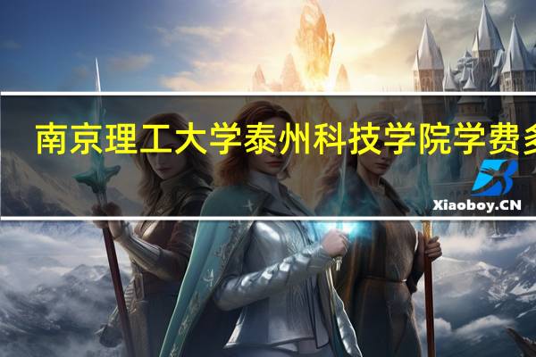 南京理工大学泰州科技学院学费多少