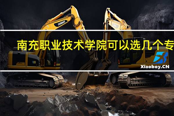 南充职业技术学院可以选几个专业