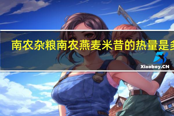 南农杂粮 南农 燕麦米昔的热量是多少